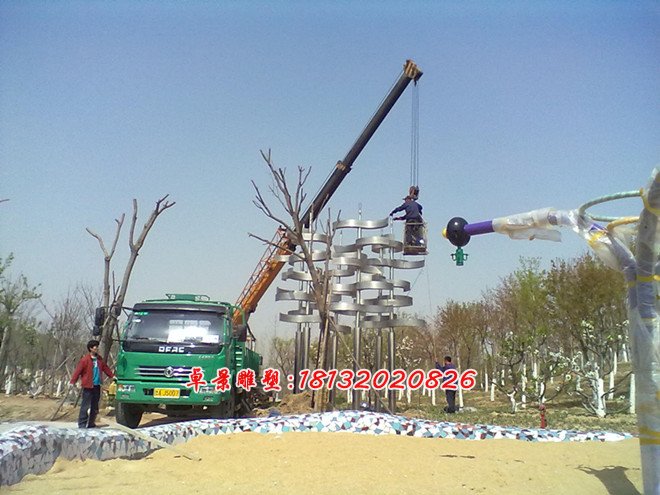 不銹鋼抽象樹雕塑，不銹鋼公園抽象雕塑