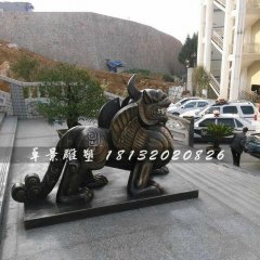 獨(dú)角獸銅雕，法院獨(dú)角獸雕塑