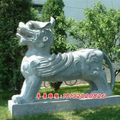 獨(dú)角獸石雕，神獸石雕