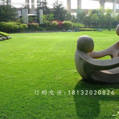 抽象人物石雕，公園抽象人物石雕