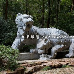 母子虎石雕，公園動物石雕