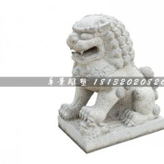 小獅子石雕，公園動(dòng)物石雕