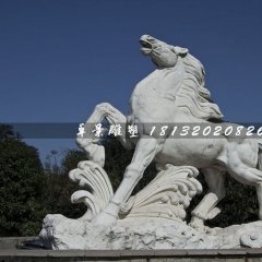 馬踏浪石雕，廣場石雕馬