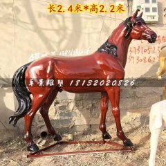 汗血寶馬雕塑，玻璃鋼動(dòng)物雕塑