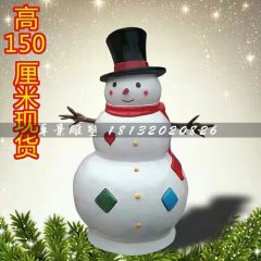 雪人雕塑，玻璃鋼卡通雕塑