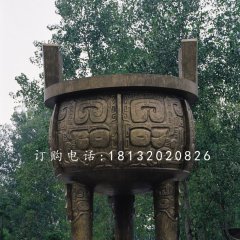 大型銅鼎，廣場(chǎng)三足銅鼎雕塑