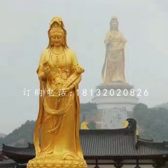 銅雕觀音菩薩寺廟佛像雕塑