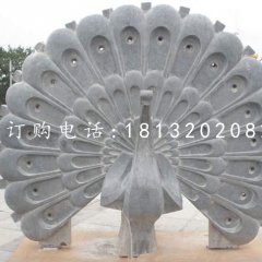 青石孔雀雕塑公園動(dòng)物石雕