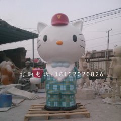 hellokitty雕塑，玻璃鋼卡通雕塑