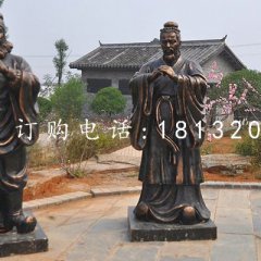 桃園三結(jié)義雕塑，玻璃鋼仿銅古代人物