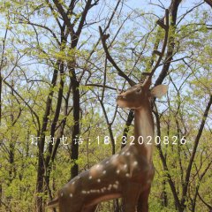 梅花鹿雕塑，公園仿真動物雕塑