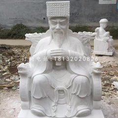 龍王石雕，漢白玉神仙雕塑