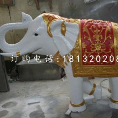 玻璃鋼泰國(guó)大象彩繪動(dòng)物雕塑