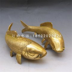 鯉魚銅雕，銅雕動物