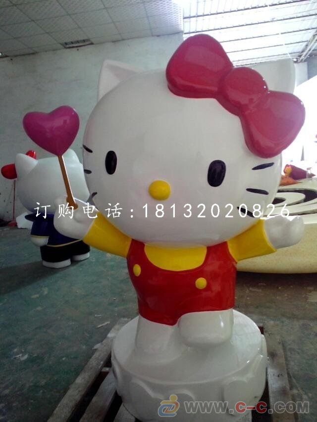 hellokitty雕塑  玻璃鋼卡通動物雕塑