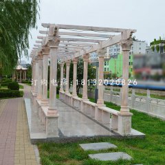 長廊石雕，公園長廊雕塑