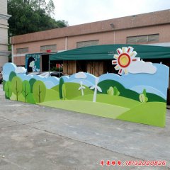 幼兒園玻璃鋼卡通壁畫浮雕