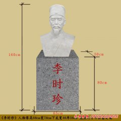 古代名醫(yī)李時珍頭像石雕