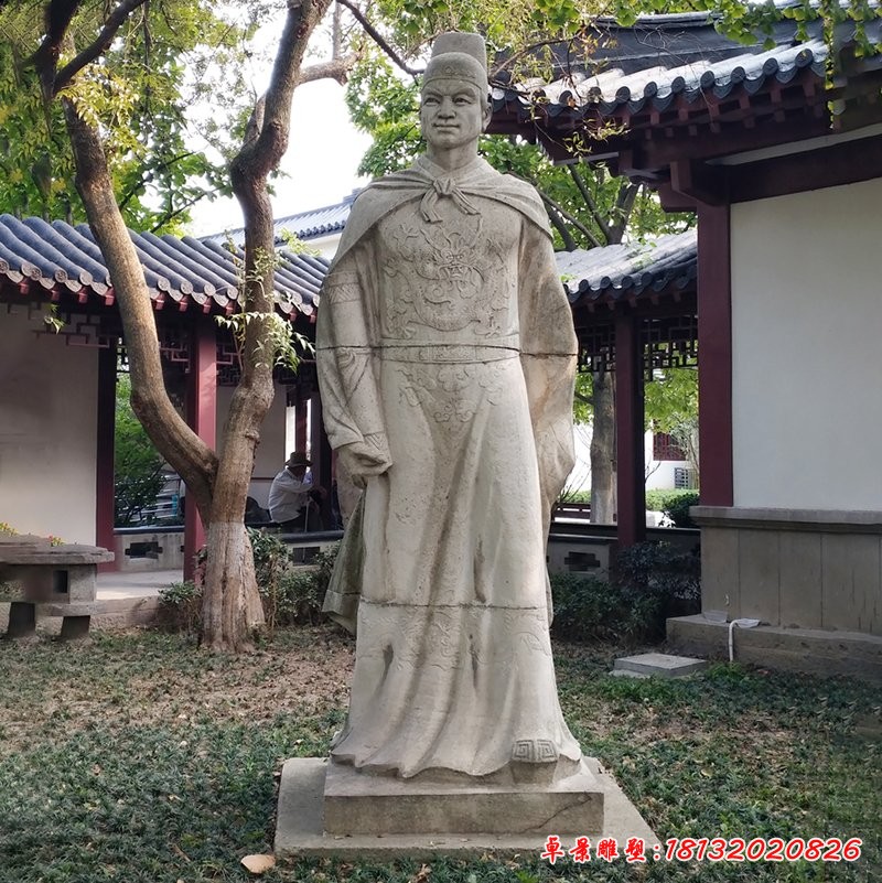 景區(qū)古代名人鄭和石雕