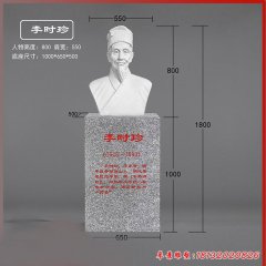 醫(yī)院明代醫(yī)學(xué)家李時珍頭像石雕