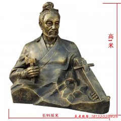 玻璃鋼仿銅魯班半身像